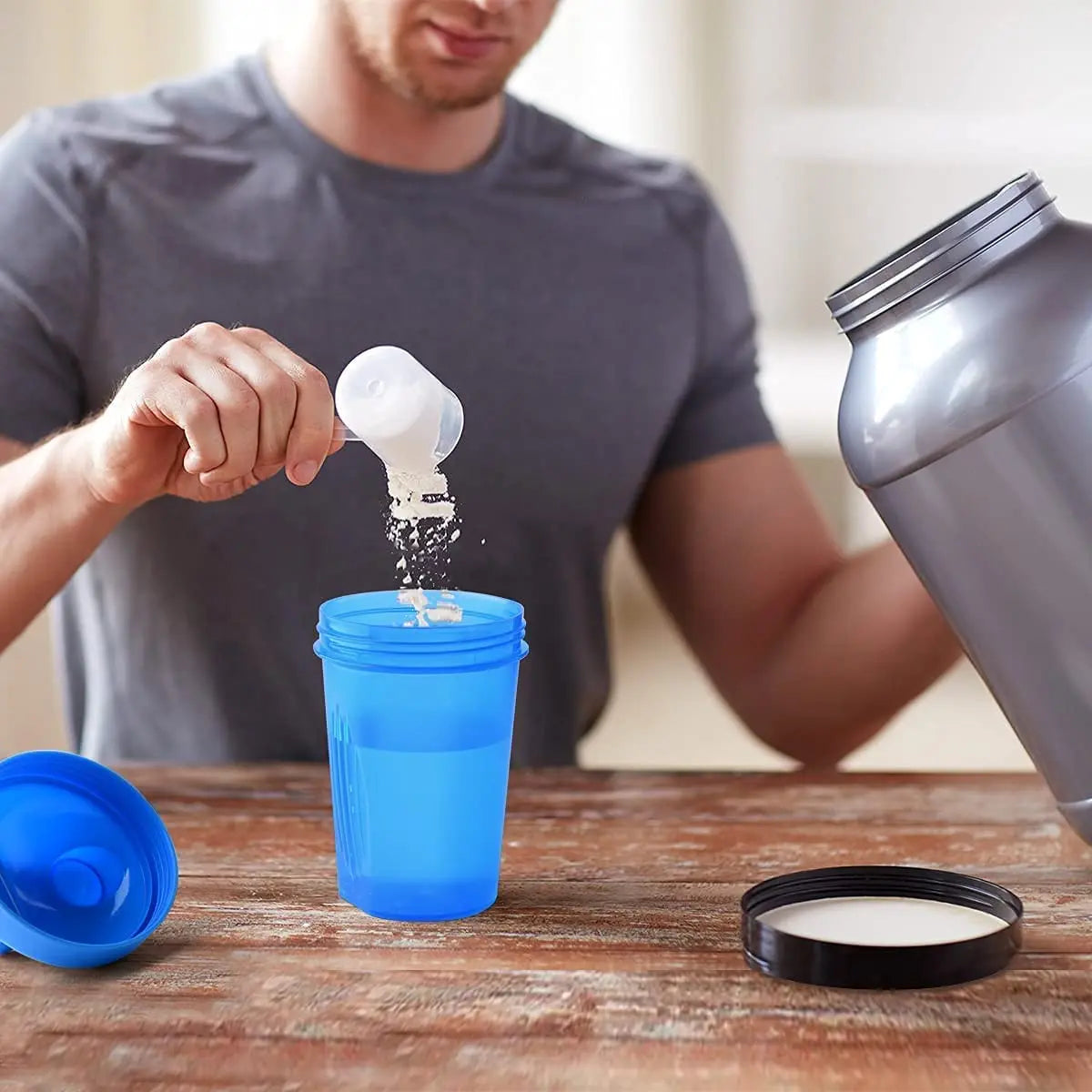 400ML Protein Plastic Drink Cup